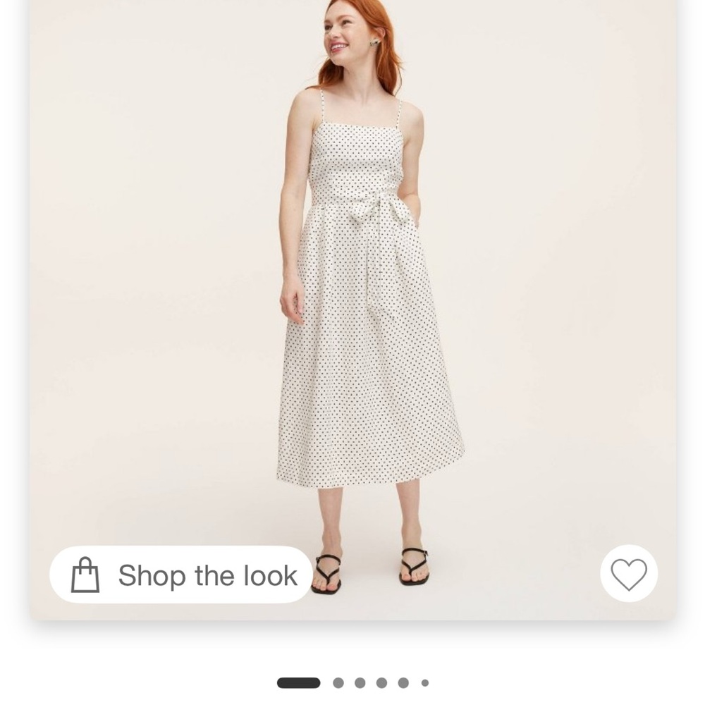 Kate Spade x Target midi sundress -  White w/Polka dot